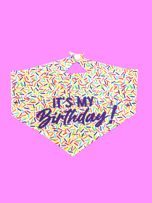 “It’s My Birthday”Pet Bandana